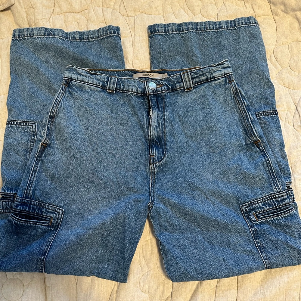 Hudson Jeans Classic Blue Wide Leg Denim
